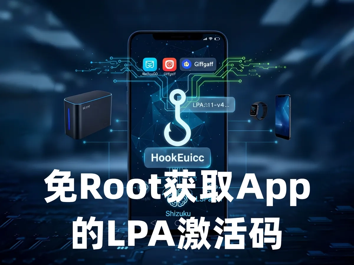 告别“傻瓜式”直充:如何从 RedTeaGO 等 App 中强行提取 eSIM 激活码(免 Root)-造物ZAOWU
