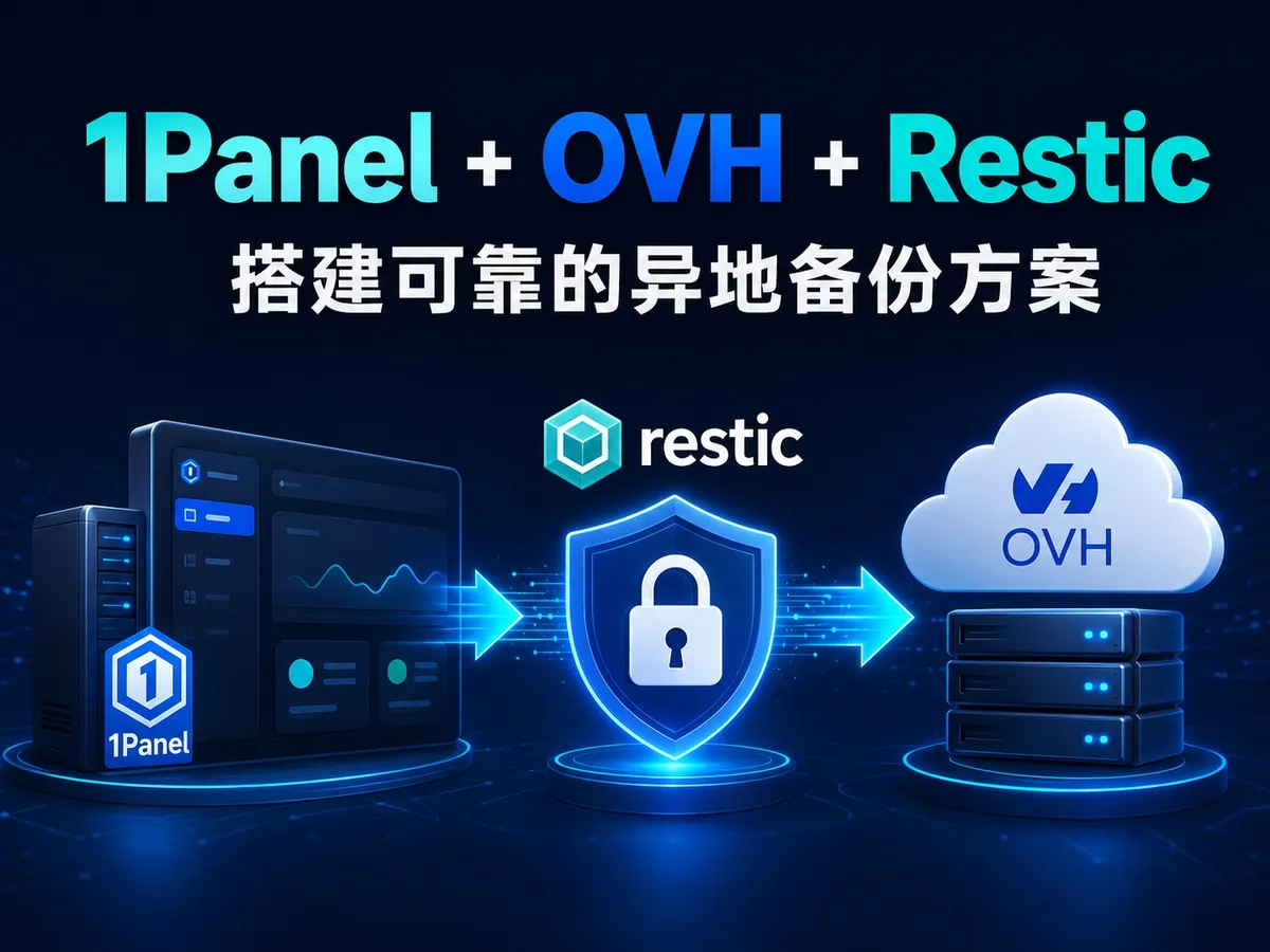 多 VPS 企业级备份实践:1Panel + Rsync + Restic 的稳定架构设计-造物ZAOWU